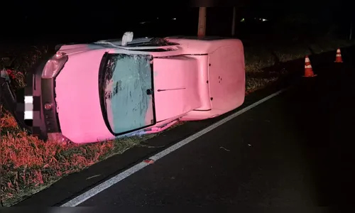 Acidente na PR-082 deixa motorista ferido em Jardim Alegre