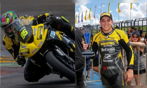 Campeão da SuperBike, piloto Gustavo Silveira 