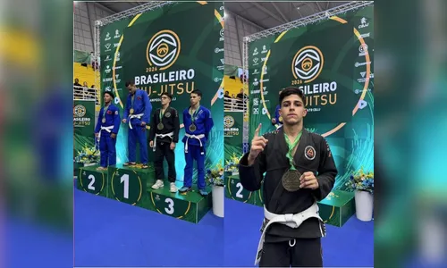 Jovem de Apucarana conquista medalha de bronze no Campeonato Brasileiro de Jiu-jitsu
