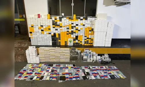 Carga de celulares e remédios ilegais é apreendida na PR-445 em Cambé