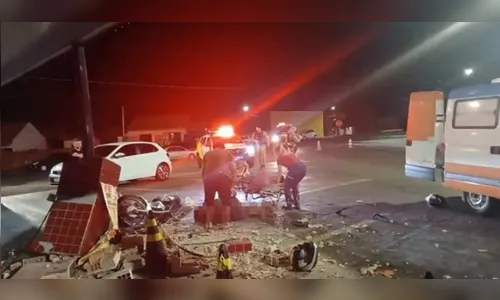 Motociclista foge da PM, sofre acidente e é preso em Faxinal