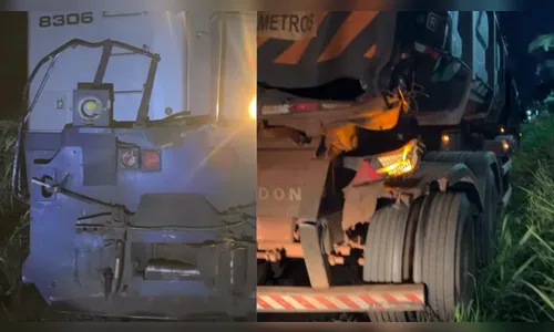 Colisão entre trem e caminhão mobiliza Samu e Defesa Civil em Jandaia do Sul