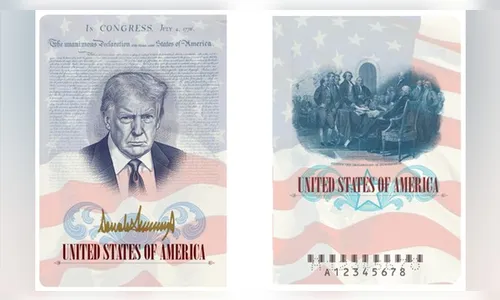 Estados Unidos anunciam passaportes com imagem do presidente Donald Trump