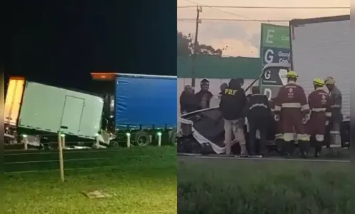 Jovem morre após colisão entre caminhões de bebidas no Paraná