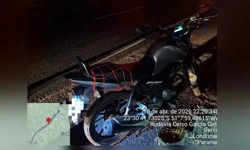 Jovem de Jardim Alegre fica ferida após queda de moto na PR-445