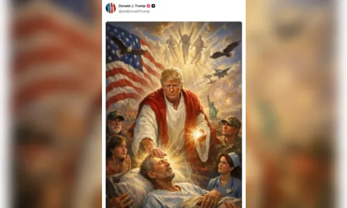 Trump apaga imagem gerada por IA que o retratava como Jesus após onda de críticas