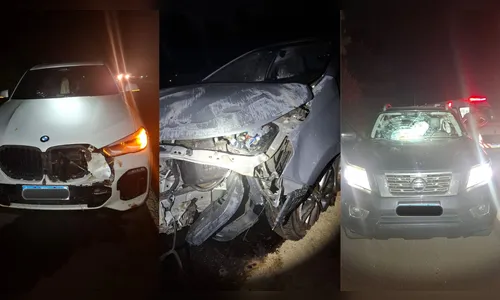 Acidente entre três veículos deixa motorista ferido na PR-986 em Rolândia