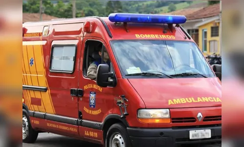 Homem cai de 3 metros e é socorrido pelos Bombeiros em Jardim Alegre