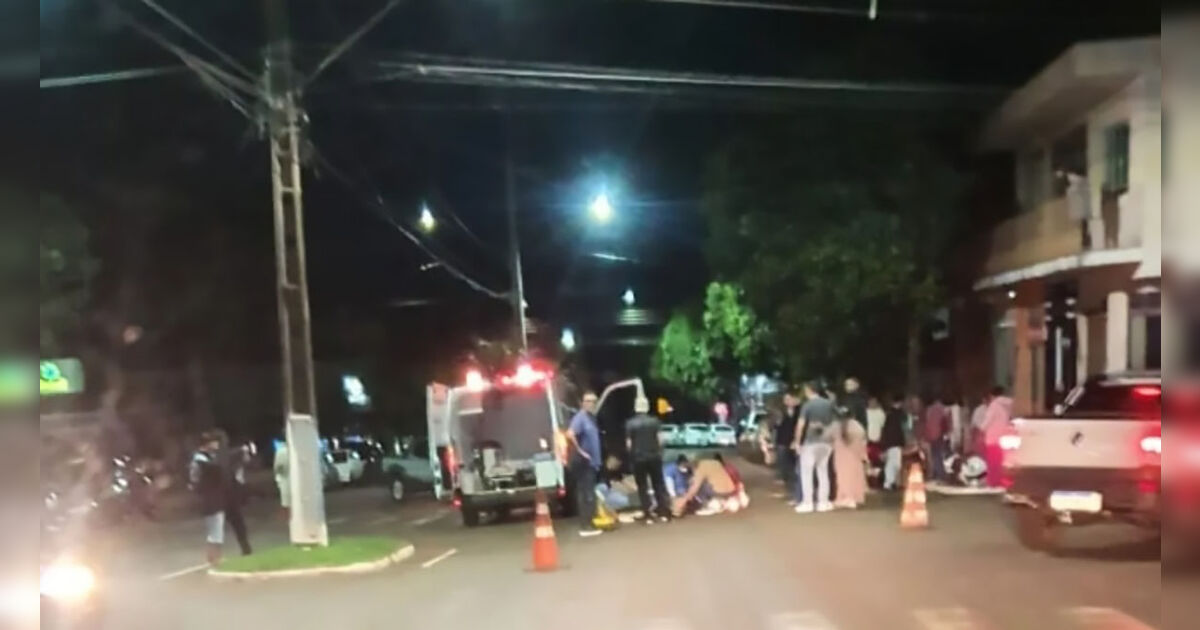 Acidente entre carro e moto deixa motociclista ferido em Borrazópolis