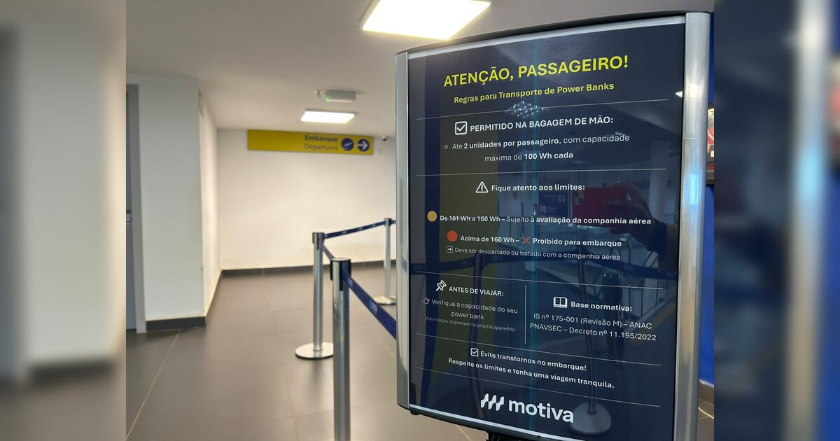Saiba as novas regras para transporte de carregadores portát