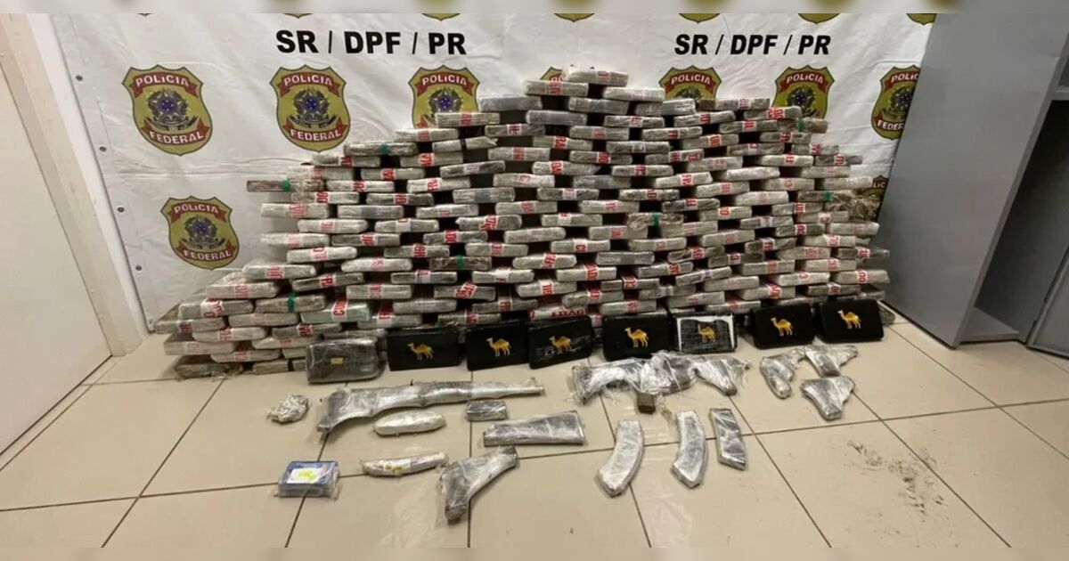 Motorista é preso ao transportar 183 kg de cocaína e armas no PR