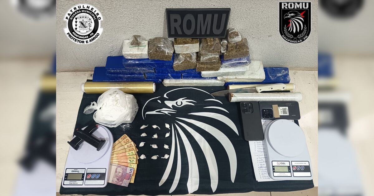 Delivery do tráfico: homem é preso com mais de 7 kg de droga