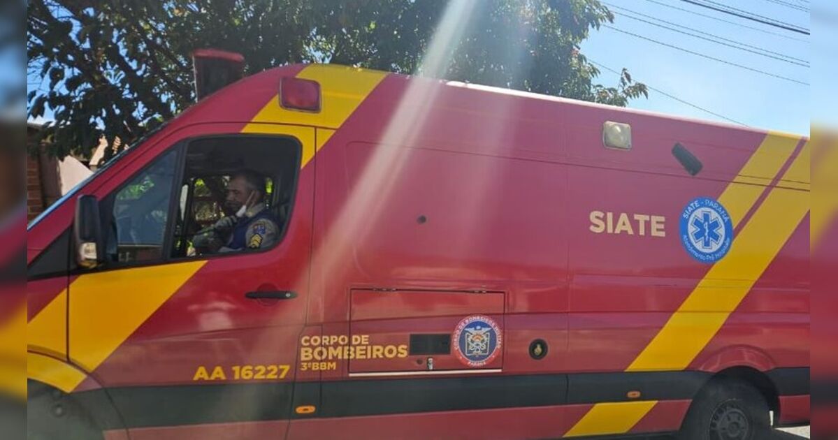 Motociclista de 50 anos fica ferido após colisão em Apucarana