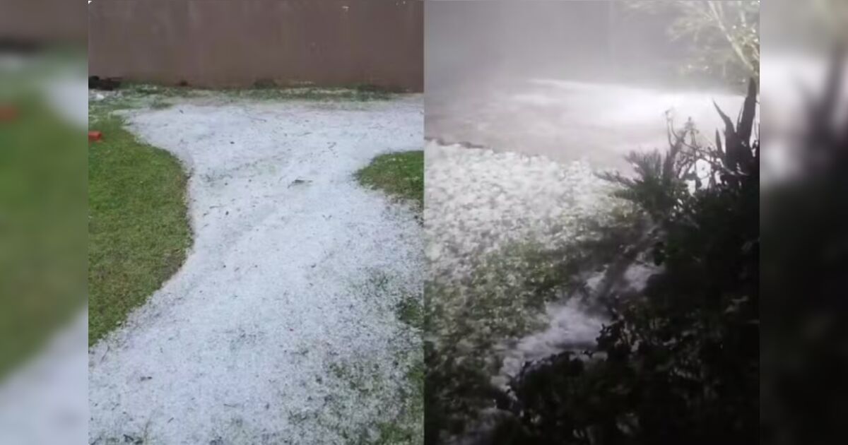 Paraná registra chuva de granizo e segue sob alerta geral para tempestades