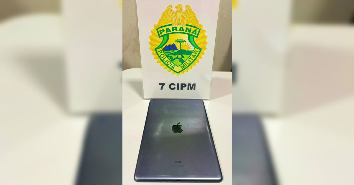 Homem é preso com tablet  furtado de loja de celul