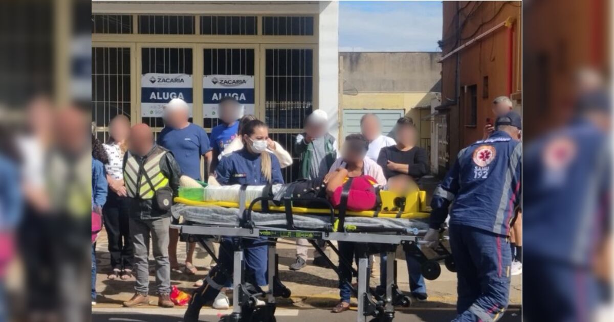 Mulher é atropelada na faixa de pedestres perto do terminal rodoviário de Apucarana