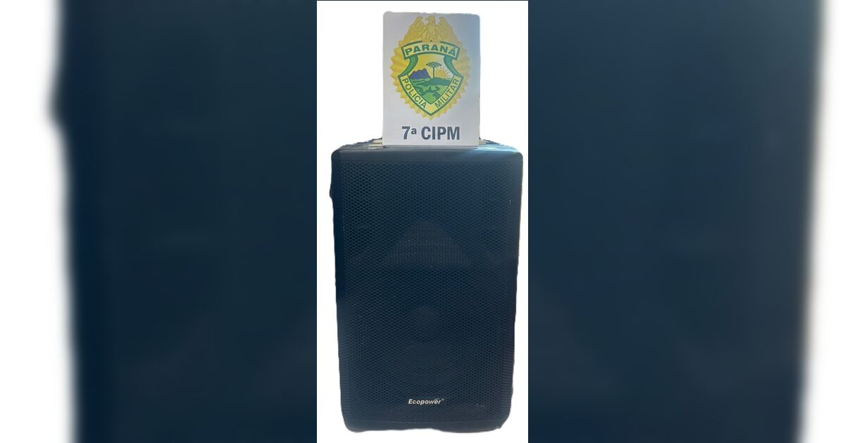 Vizinha chama PM por causa de som alto e policia apreende caixa som em Arapongas