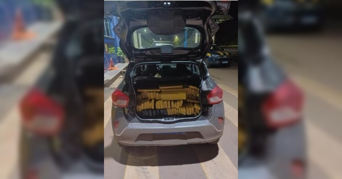 Apucaranense é preso em Icaraíma com 235 kg de maconha em carro furtado