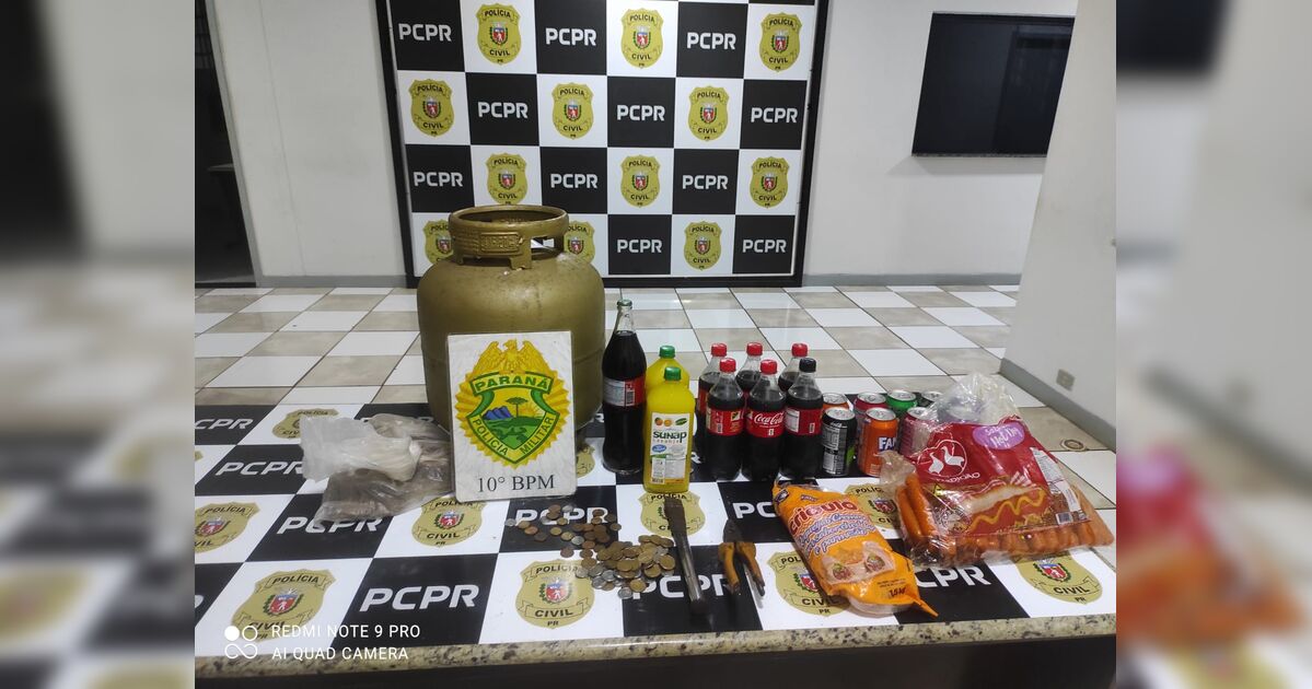 Dono assiste furto a lanchonete ao vivo pelas câmeras e suspeito acaba preso em Apucarana