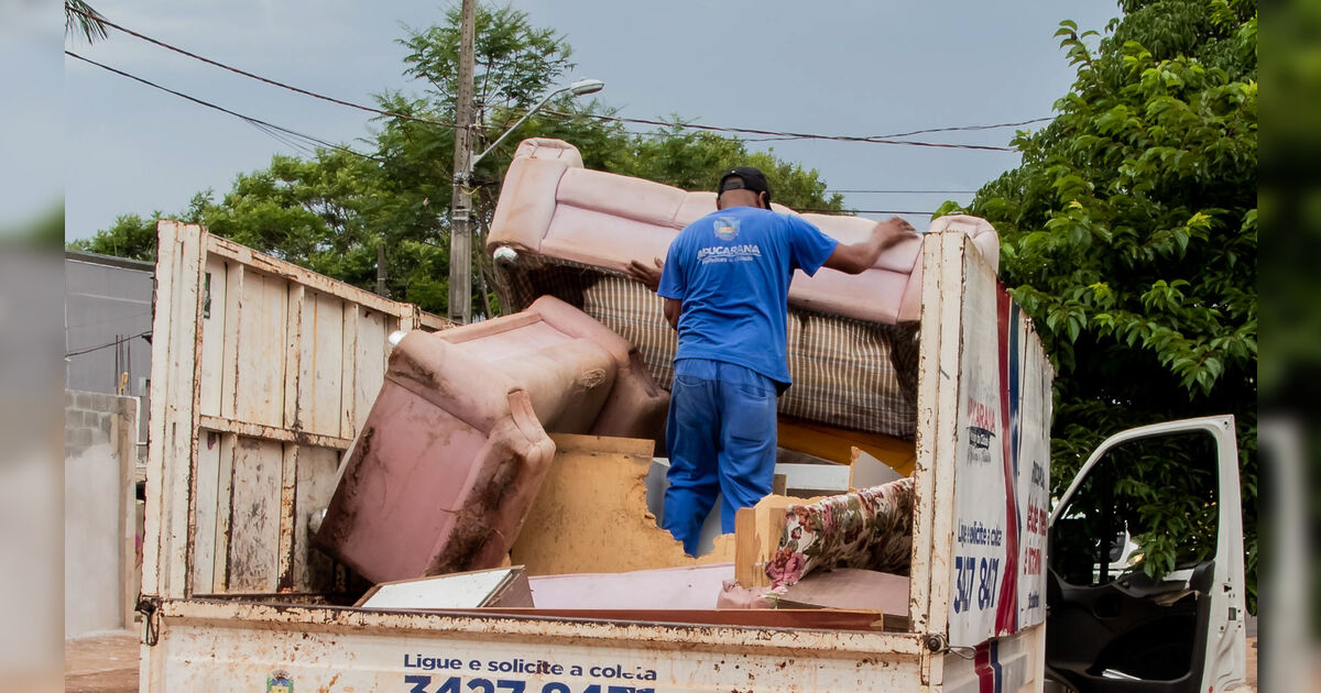 Prefeitura de Apucarana supera 10 mil coletas domiciliares de móveis e inservíveis