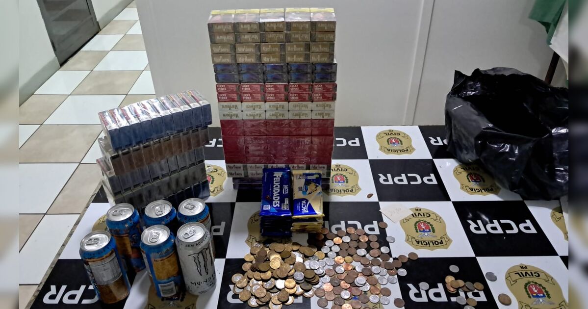 Ladrão desliga energia para invadir posto, mas acaba preso e