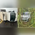 Colisão traseira deixa três feridos na PR-444 em Arapongas