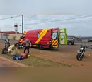 Motociclista fica ferido após sofrer queda na Avenida Zilda Seixas do Amaral