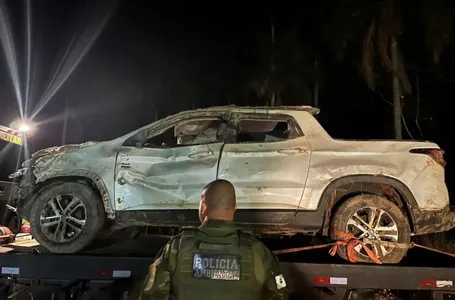 Corpos foram encontrados dentro de caminhonete enterrada