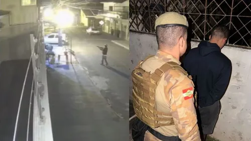 O autor dios tiros, de 32 anos, foi preso em Balneário Camboriú (SC) na noite de terça-feira (02) em operação conjunta entre a Polícia Militar do Paraná (PMPR) e de Santa Catarina (PMSC)