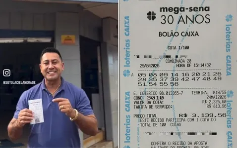 Sargento Glaciel Andrade, organizador do bolão em Goiás