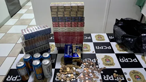 Suspeito tentou furtar diversos produtos da conveniência