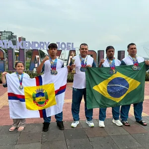 Atletas da Associação Kara Te Vida