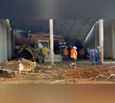 Deslizamento de terra derruba barracão em obras e deixa dois trabalhadores mortos em SC