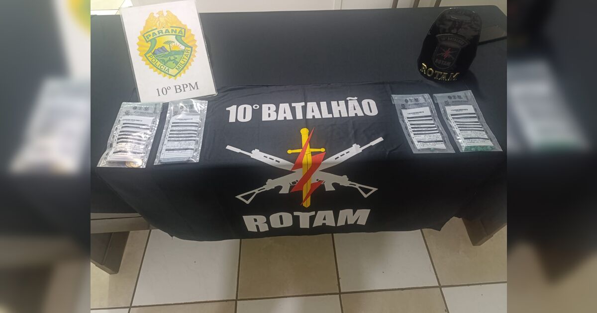 Rotam prende suspeitos e apreende crack perto de linha férrea em Apucarana
