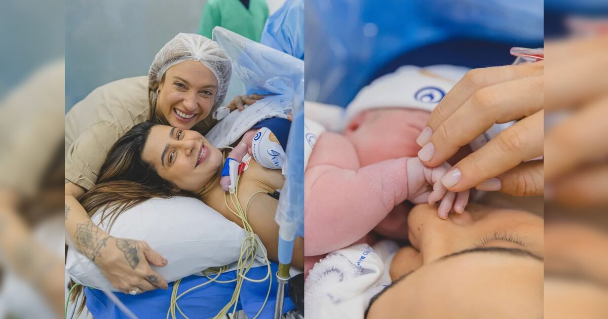 Lauana Prado publica novas fotos do filho recém-nascido