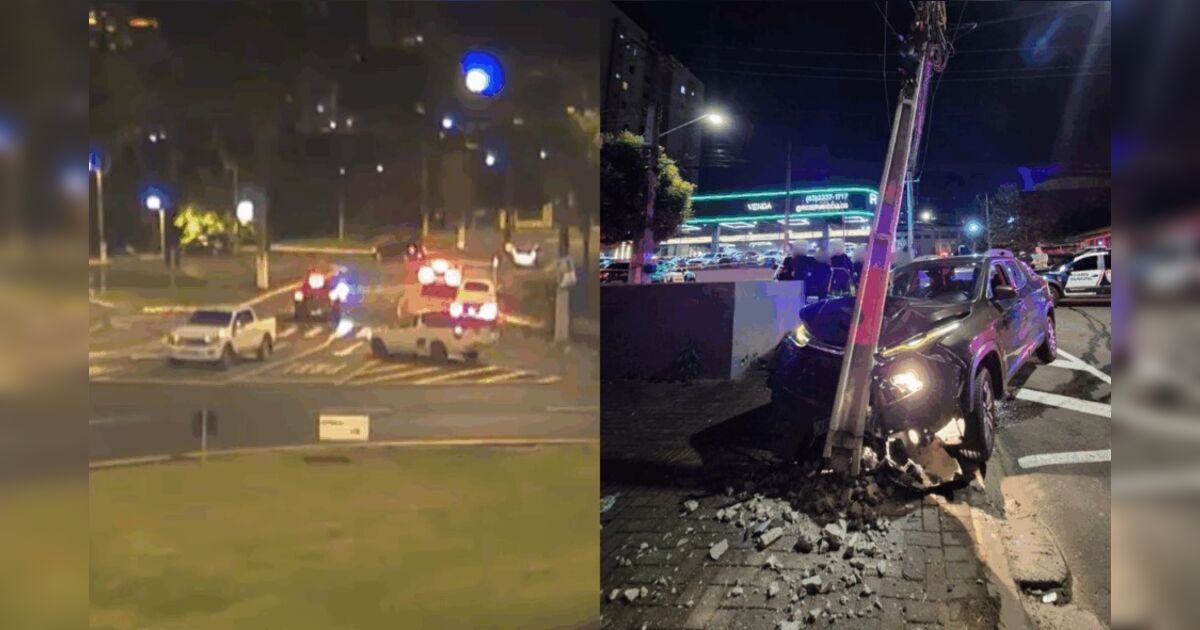 Motociclista atropelado por carro que fugia da GM em Londrina passa por cirurgia