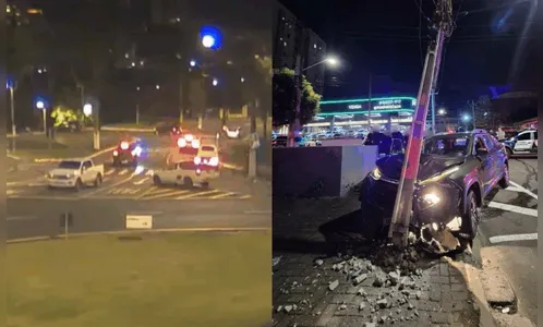 Motociclista atropelado por carro que fugia da GM em Londrina passa por cirurgia