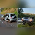 Quatro pessoas ficam feridas após colisão na PR-487 em Manoel Ribas