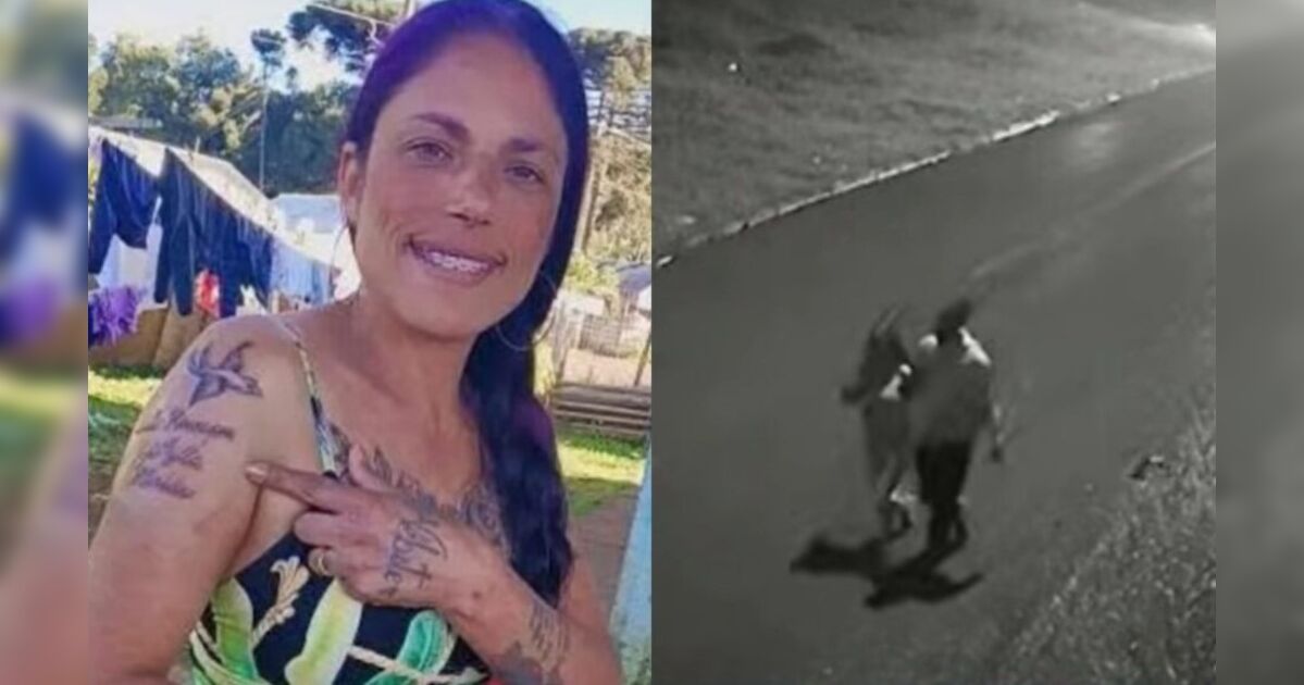 Imagem de uma rua de Curitiba na madrugada, cena de investigação policial
