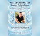 Missa de 7º dia do mecânico Vantuir Golfeto Junior será neste sábado (19) em Apucarana
