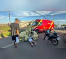 Motociclista de 26 anos fica ferido após queda no bairro Sanches dos Santos, em Apucarana