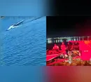 Pai e filho de 4 anos caem em lago após barco virar durante passeio