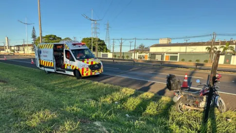 Motociclista fica ferido após queda na BR-369, em Apucarana