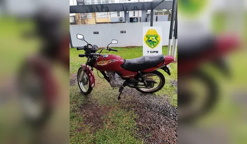 PM prende homem com moto furtada horas após crime em Arapongas