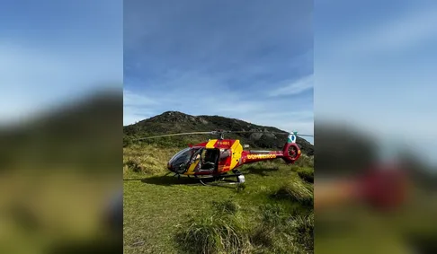 Mulher fratura a perna em trilha no PR e é resgatada de helicóptero