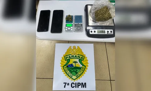 Cão farejador encontra maconha em guarda-roupa e homem é preso por tráfico em Arapongas