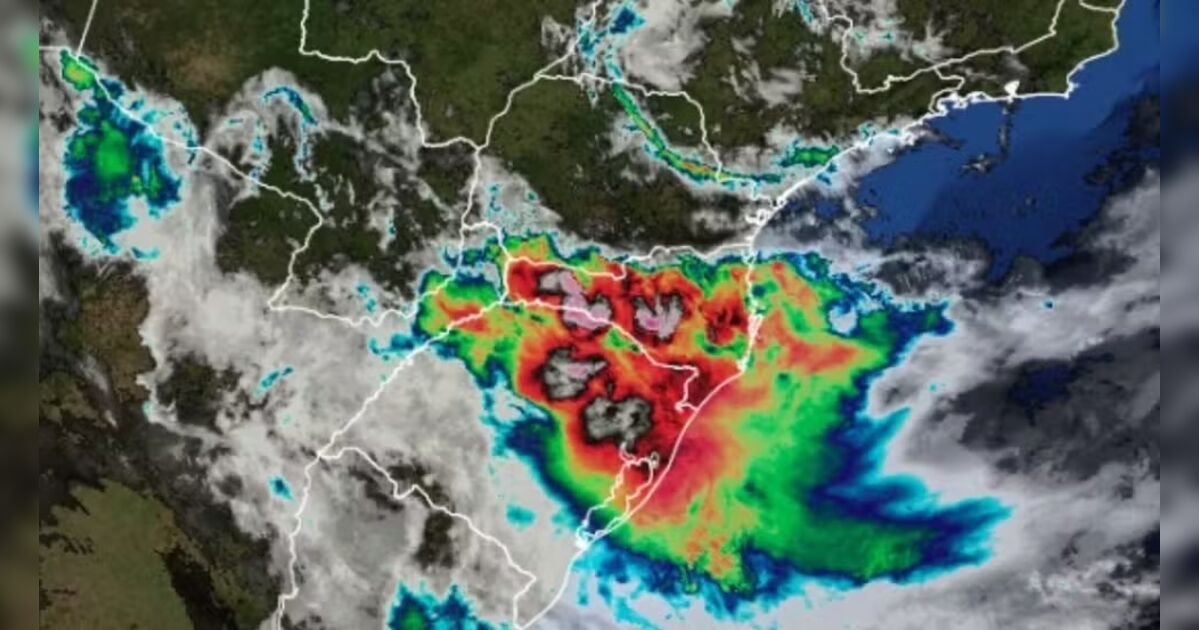 Ciclone traz risco de temporais e granizo para quase todo o Paraná