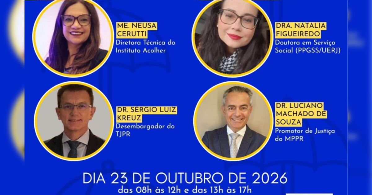 Apucarana realiza 1º Seminário Municipal de Acolhimento Familiar em outubro