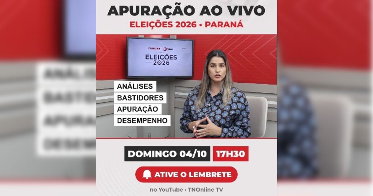 TNOnline transmite ao vivo apuração das Eleições 2026 neste domingo (04)