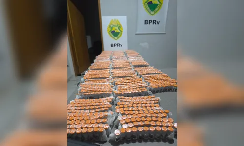 Motorista é preso com quase 3 mil ampolas de remédio proibido após perseguição no PR